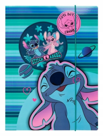 TECZKA Z GUMKĄ A4 STITCH DISNEY COLORINO