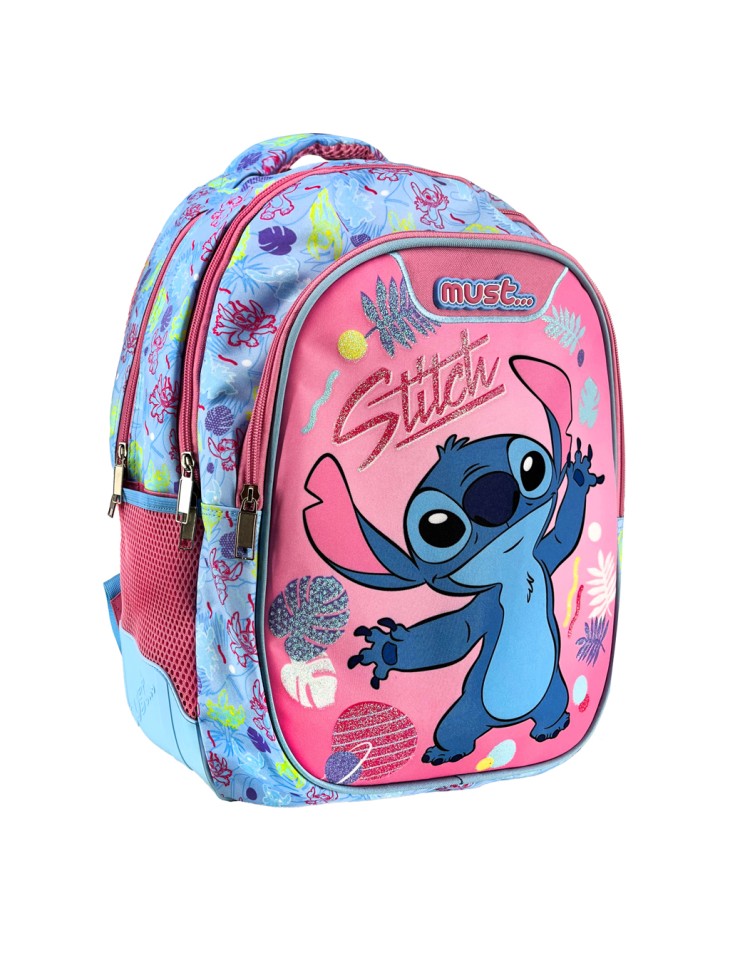 PLECAK TRZYKOMOROWY RÓŻOWY STITCH DISNEY DIAKAKIS