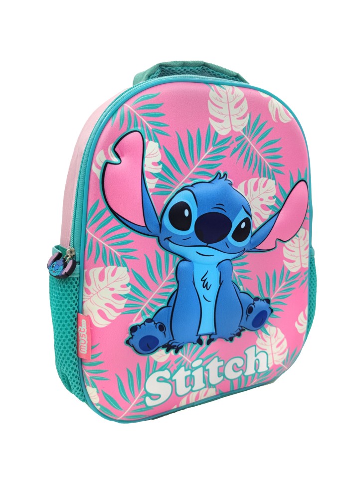 PLECAK JEDNOKOMOROWY 3D RÓŻOWY STITCH DISNEY DIAKAKIS