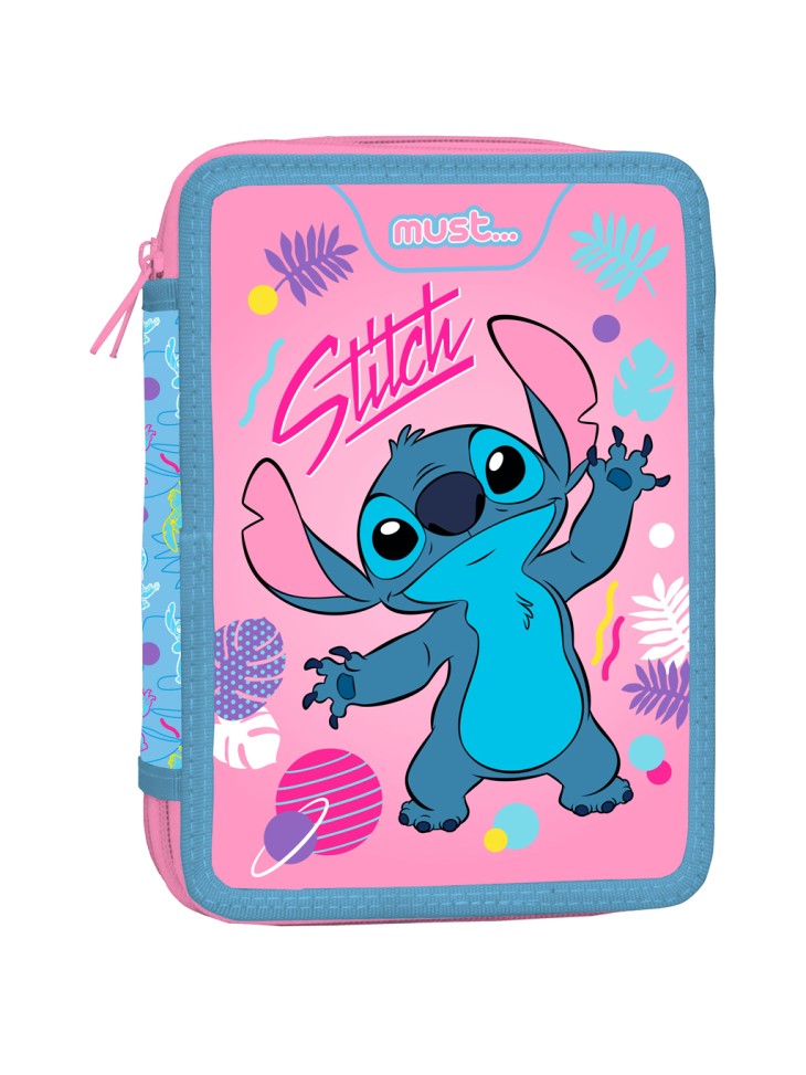 PIÓRNIK PODWÓJNY Z WYPOSAŻENIEM STITCH DISNEY DIAKAKIS