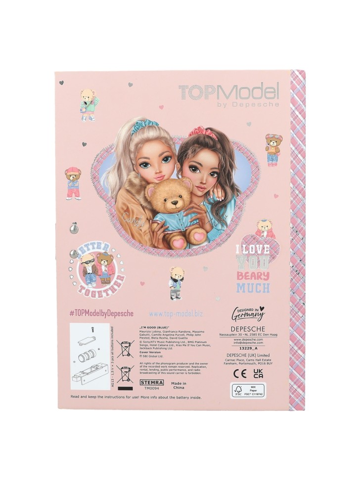 PAMIĘTNIK A5 NA KOD TEAM TEDDY TOP MODEL 13229 DEPESCHE