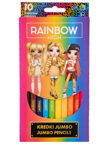 KREDKI OŁÓWKOWE KOLOROWE 10 szt. RAINBOW HIGH ASTRA