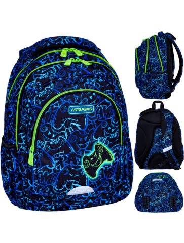 PLECAK TRZYKOMOROWY NEON GAMING 20l ASTRABAG