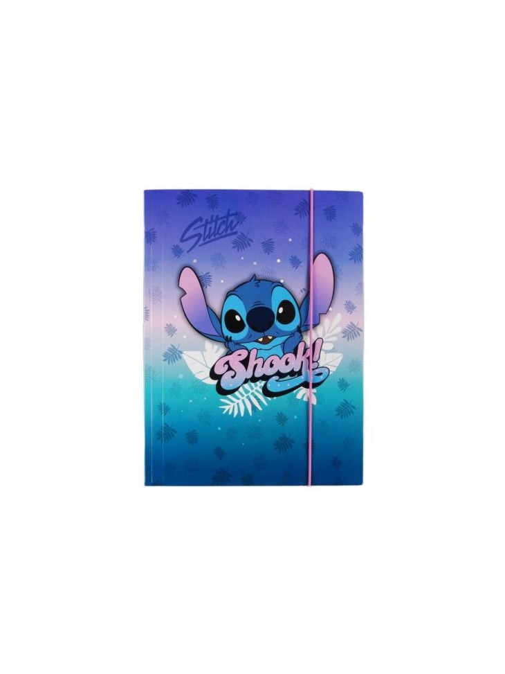 TECZKA Z GUMKĄ A4 STITCH DISNEY HOLO COLORINO