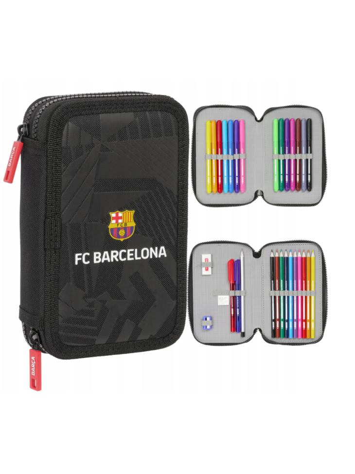 PIÓRNIK PODWÓJNY FC BARCELONA TEAM 24/25 BLACK