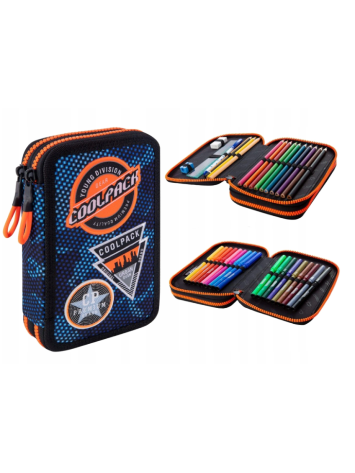 PIÓRNIK PODWÓJNY BADGES B NAVY COOLPACK