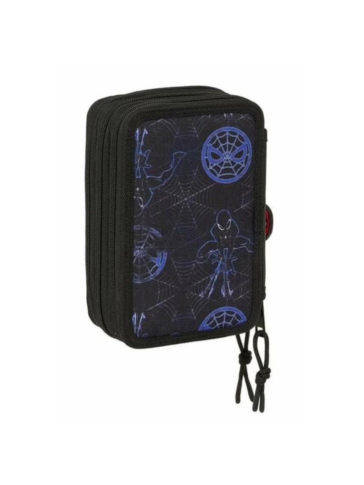 PIÓRNIK POTRÓJNY BLACK SPIDER-MAN 37elem. SAFTA