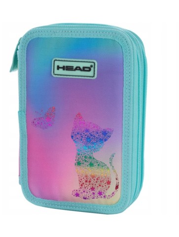 PLECAK+PIÓRNIK ZESTAW KITTY OMBRE KOTEK HEAD ASTRA