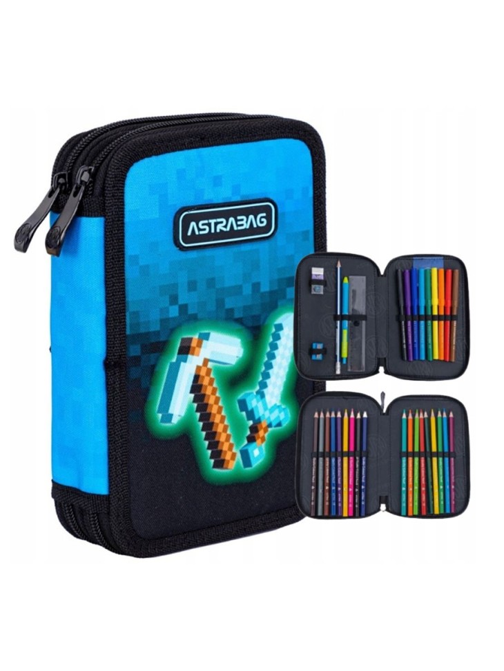 PIÓRNIK PODWÓJNY Z WYPOSAŻENIEM BLUE PIXEL GRA ASTRABAG