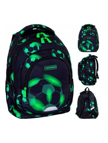PLECAK TRZYKOMOROWY NEO FOOTBALL PIŁKA 20l ASTRABAG