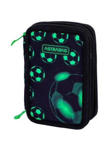PIÓRNIK POTRÓJNY Z WYPOSAŻENIEM NEO FOOTBALL PIŁKA ASTRABAG