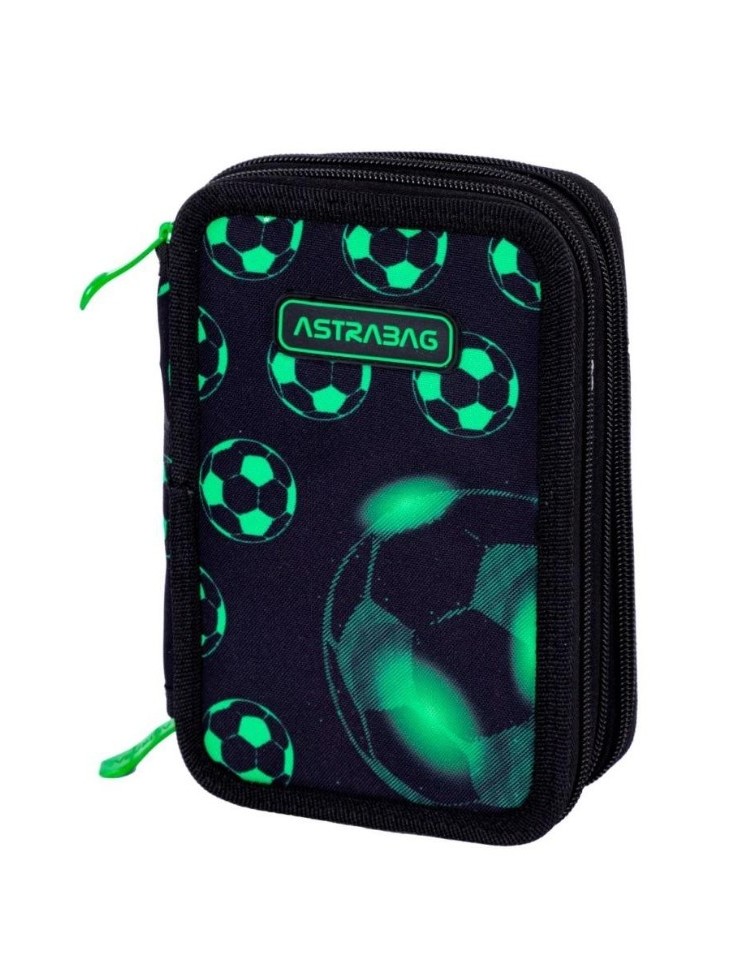 PIÓRNIK POTRÓJNY Z WYPOSAŻENIEM NEO FOOTBALL PIŁKA ASTRABAG