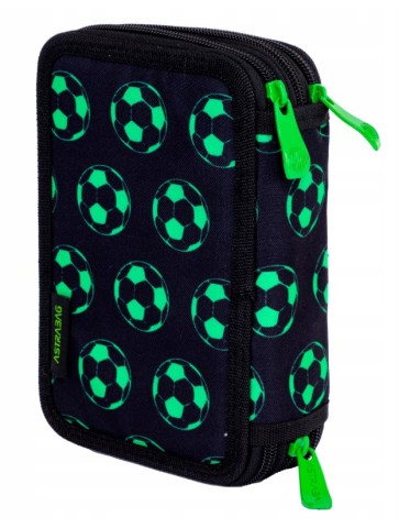PIÓRNIK POTRÓJNY Z WYPOSAŻENIEM NEO FOOTBALL PIŁKA ASTRABAG