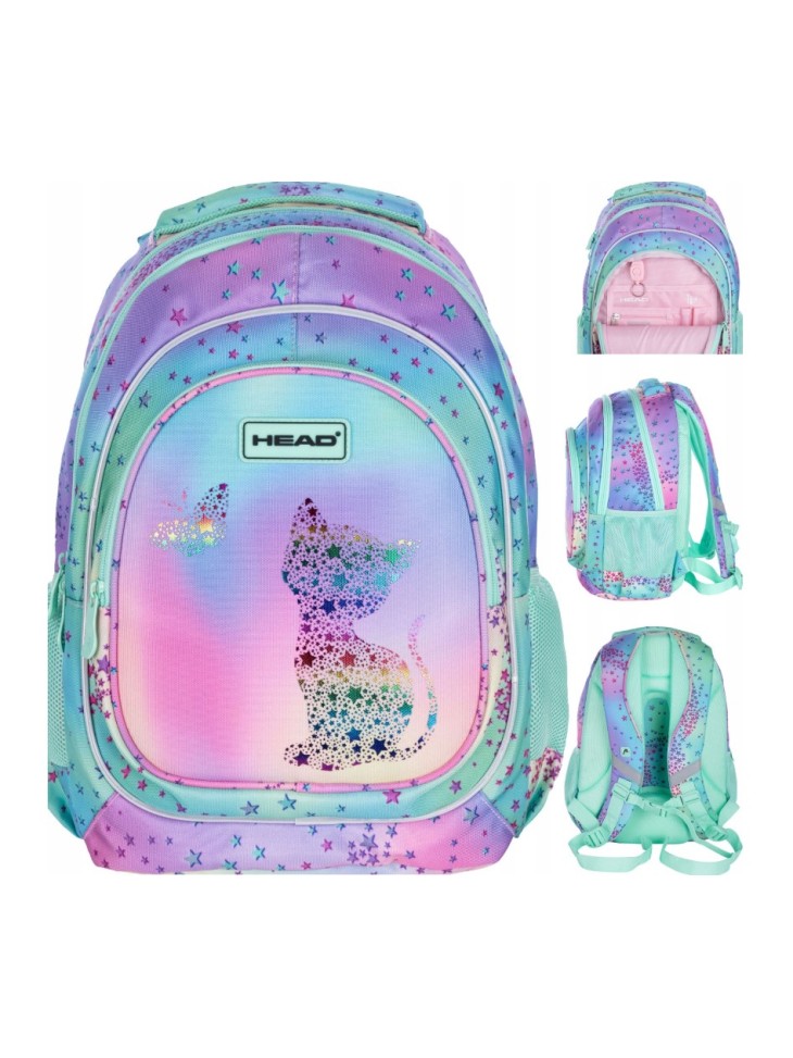 PLECAK TRZYKOMOROWY KITTY OMBRE KOTEK 20l HEAD ASTRA