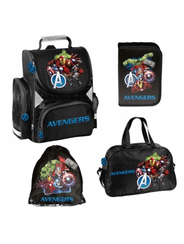 ZESTAW SZKOLNY 4-ELEMENTÓW AVENGERS MARVEL AV25LL PASO
