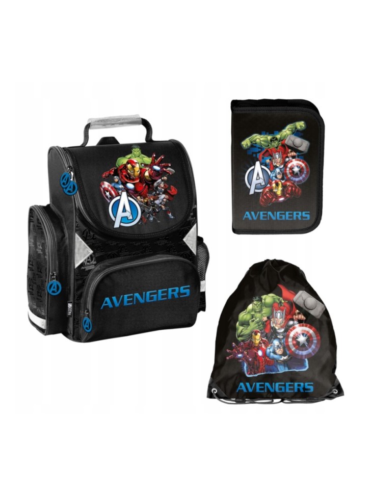 ZESTAW SZKOLNY 3-ELEMENTÓW AVENGERS MARVEL AV25LL PASO