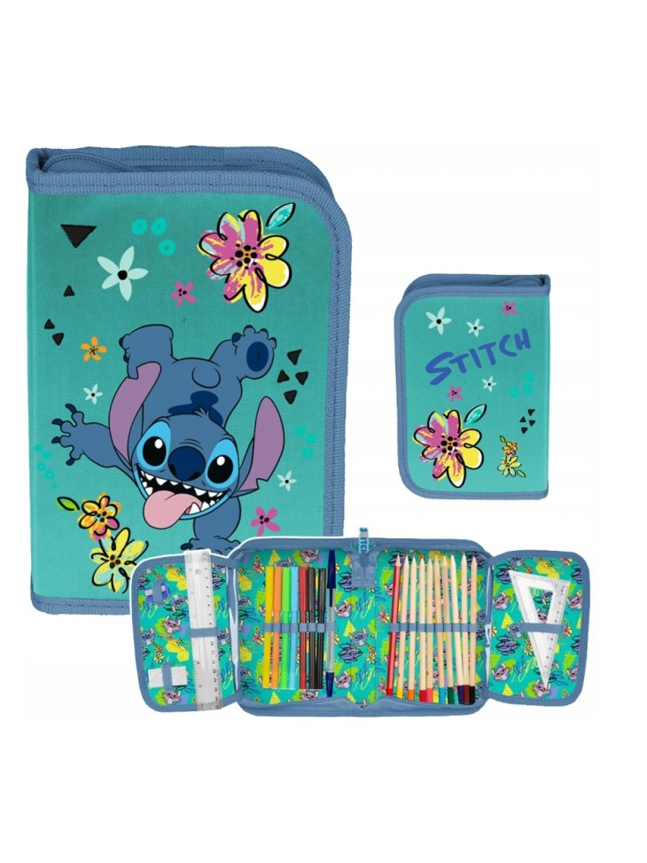 PIÓRNIK DWUKLAPKOWY Z WYPOSAŻENIEM LILO&STITCH DISNEY DS25DD PASO