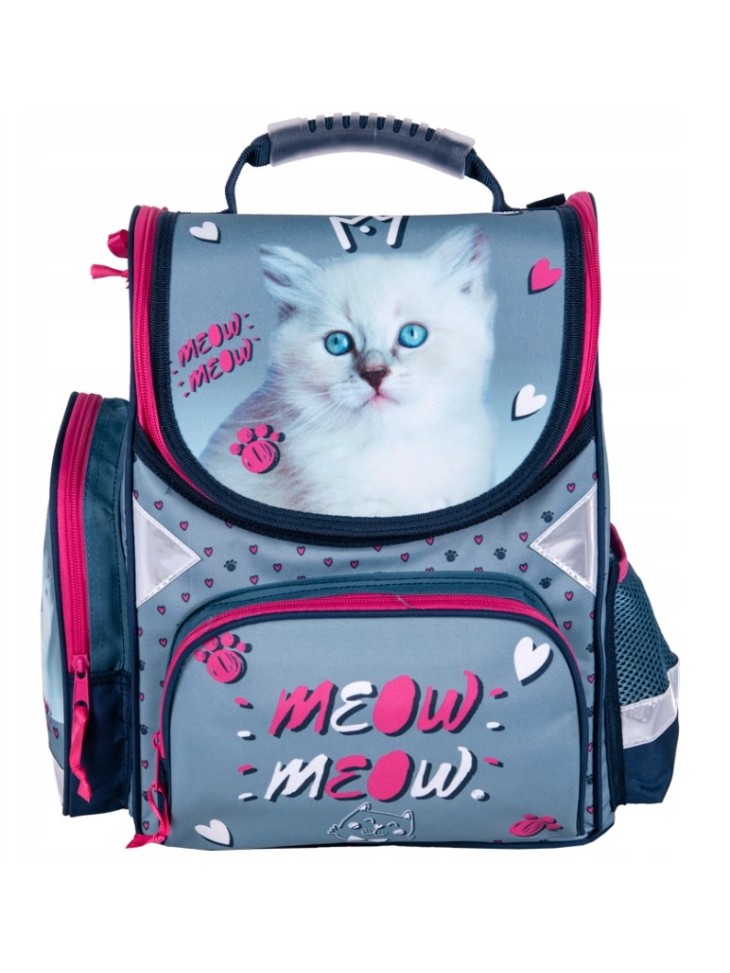 TORNISTER+PIÓRNIK+WOREK KOTEK CAT KITTY PKC22 PASO