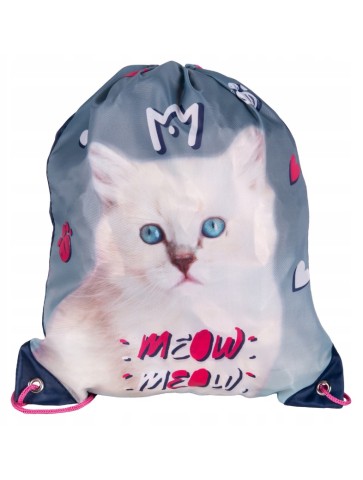 TORNISTER+PIÓRNIK+WOREK KOTEK CAT KITTY PKC22 PASO