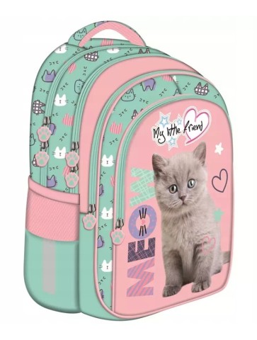 PLECAK CZTEROKOMOROWY MY LITTLE FRIEND KOTEK KITTY ST.MAJEWSKI