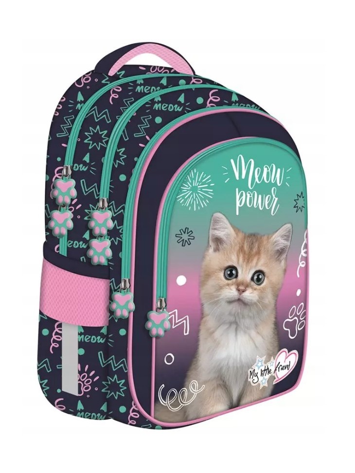 PLECAK CZTEROKOMOROWY MY LITTLE FRIEND KOTEK KITTY ST.MAJEWSKI