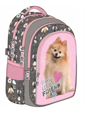 PLECAK CZTEROKOMOROWY MY LITTLE FRIEND POMERANIAN PIESEK ST. MAJEWSKI
