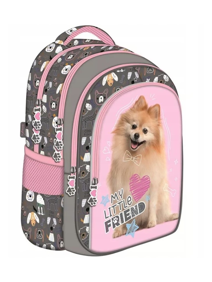 PLECAK CZTEROKOMOROWY MY LITTLE FRIEND POMERANIAN PIESEK ST. MAJEWSKI