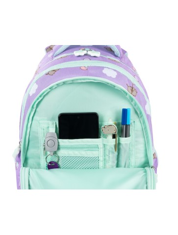 PLECAK CZTEROKOMOROWY PUSHEEN VIOLET FIOLET ST. MAJEWSKI