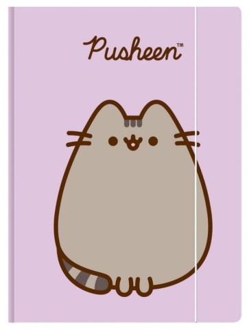 TECZKA Z GUMKĄ A4 PUSHEEN PASTEL ST. MAJEWSKI