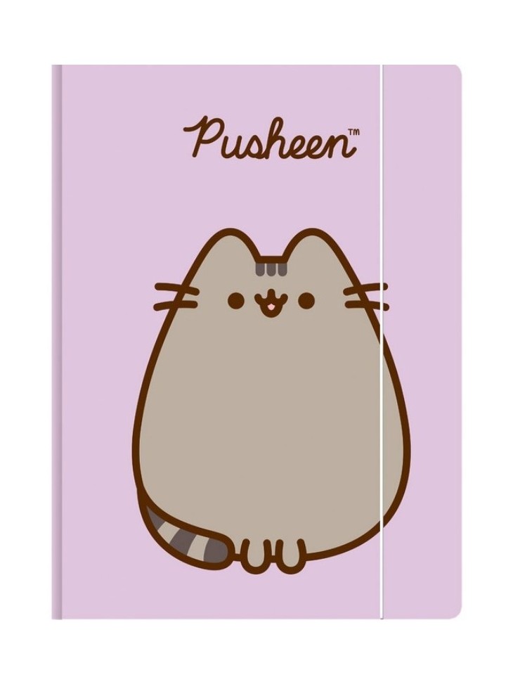 TECZKA Z GUMKĄ A4 PUSHEEN PASTEL ST. MAJEWSKI