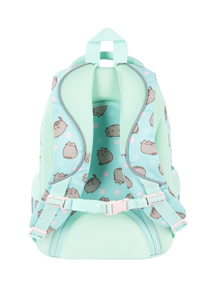 PLECAK+PIÓRNIK+WOREK ZESTAW PUSHEEN MINT ST. MAJEWSKI