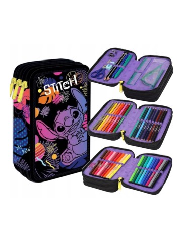 PIÓRNIK POTRÓJNY STITCH DISNEY BLACK JUMPER 3 COOLPACK