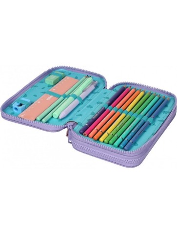 ZESTAW 3-ELEMENTÓW PIÓRNIK PODWÓJNY STITCH DISNEY PASTEL COOLPACK