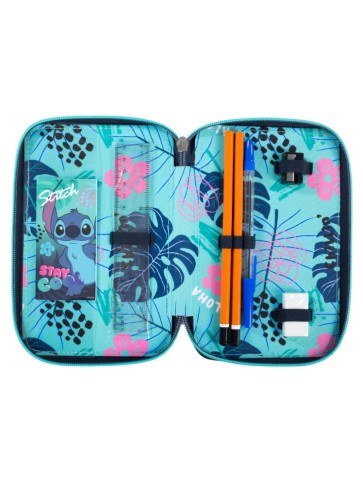 PIÓRNIK POTRÓJNY Z WYPOSAŻENIEM STITCH STAY COOL ST. MAJEWSKI