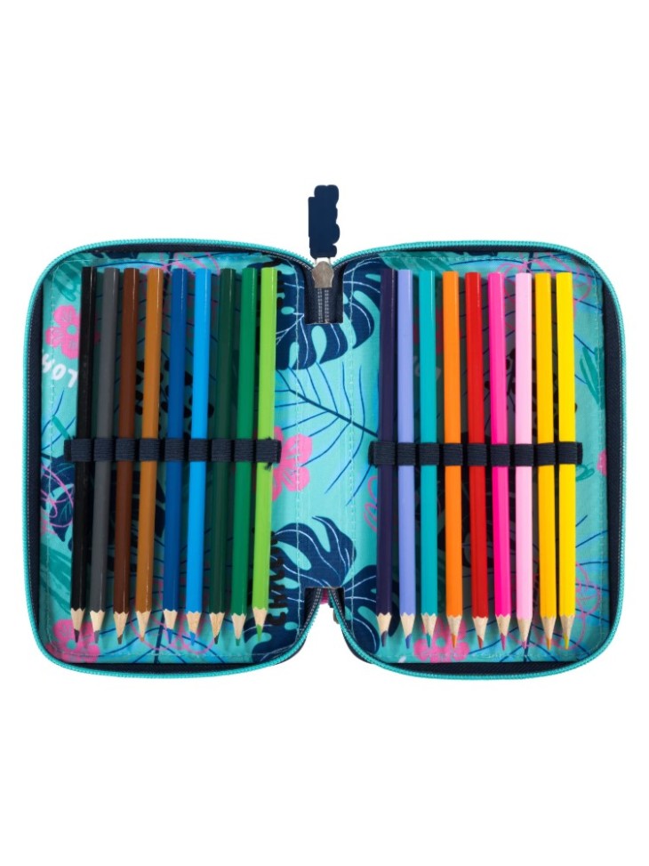 PIÓRNIK POTRÓJNY Z WYPOSAŻENIEM STITCH STAY COOL ST. MAJEWSKI