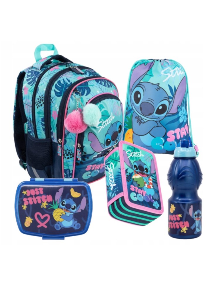 ZESTAW SZKOLNY 5-ELEMENTÓW STITCH STAY COOL ST. MAJEWSKI