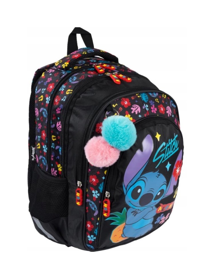 ZESTAW SZKOLNY 5-ELEMENTÓW STITCH ALOHA BLACK ST. MAJEWSKI