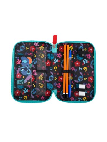 PIÓRNIK POTRÓJNY Z WYPOSAŻENIEM STITCH ALOHA MINT ST. MAJEWSKI