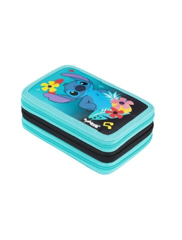 PIÓRNIK POTRÓJNY Z WYPOSAŻENIEM STITCH ALOHA MINT ST. MAJEWSKI