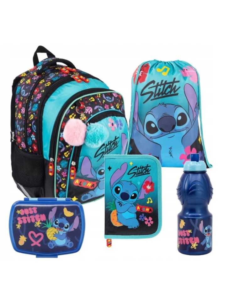 ZESTAW SZKOLNY 5-ELEMENTÓW STITCH ALOHA MINT ST. MAJEWSKI