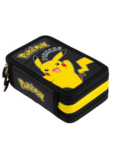 PIÓRNIK POTRÓJNY Z WYPOSAŻENIEM POKEMON PIKACHU ST. MAJEWSKI