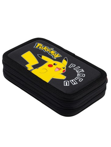 PIÓRNIK PODWÓJNY Z WYPOSAŻENIEM POKEMON PIKACHU ST. MAJEWSKI