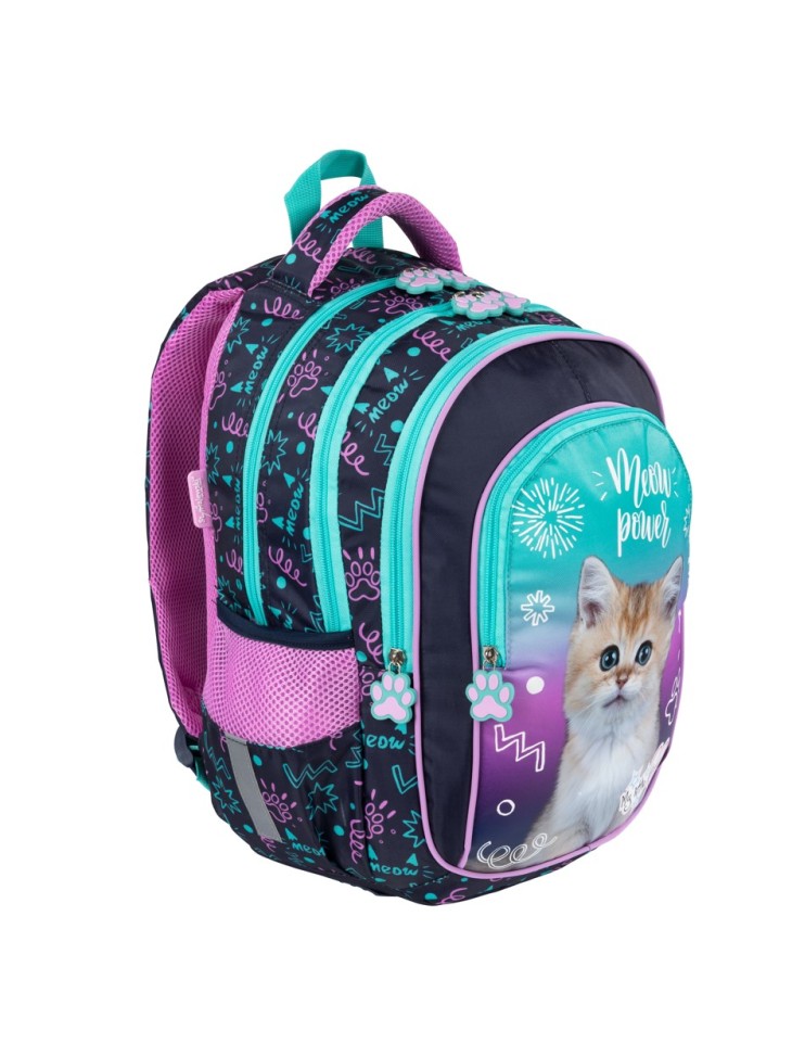 PLECAK CZTEROKOMOROWY MY LITTLE FRIEND KOTEK KITTY PARTY ST. MAJEWSKI