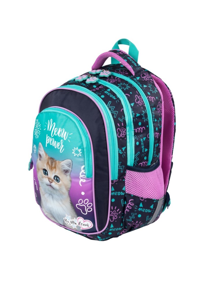 PLECAK CZTEROKOMOROWY MY LITTLE FRIEND KOTEK KITTY PARTY ST. MAJEWSKI