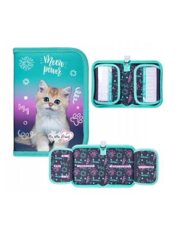 PIÓRNIK DWUKLAPKOWY MY LITTLE FRIEND KOTEK KITTY PARTY ST. MAJEWSKI