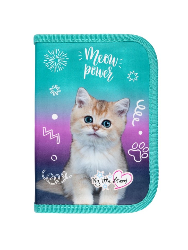 PIÓRNIK DWUKLAPKOWY MY LITTLE FRIEND KOTEK KITTY PARTY ST. MAJEWSKI