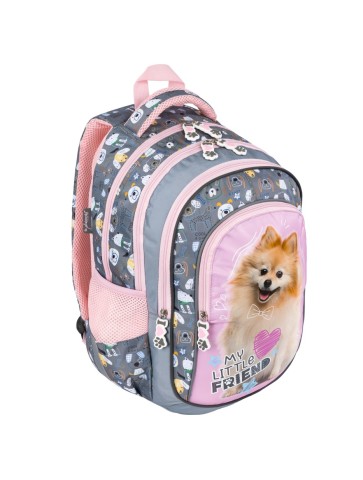 PLECAK CZTEROKOMOROWY MY LITTLE FRIEND POMERANIAN PIESEK ST. MAJEWSKI