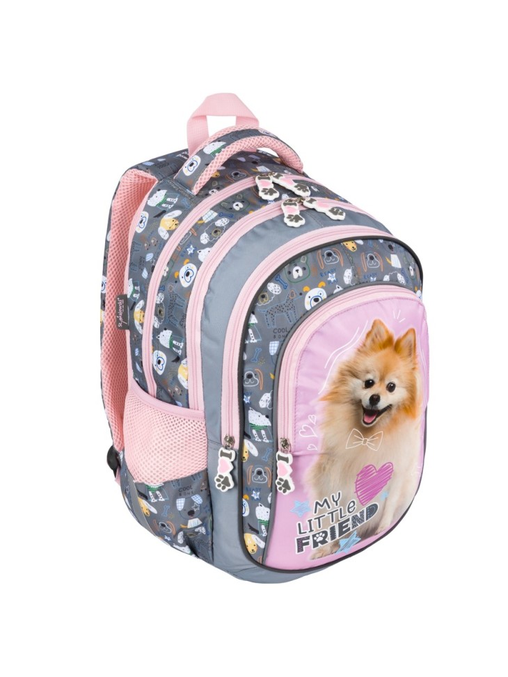 PLECAK CZTEROKOMOROWY MY LITTLE FRIEND POMERANIAN PIESEK ST. MAJEWSKI