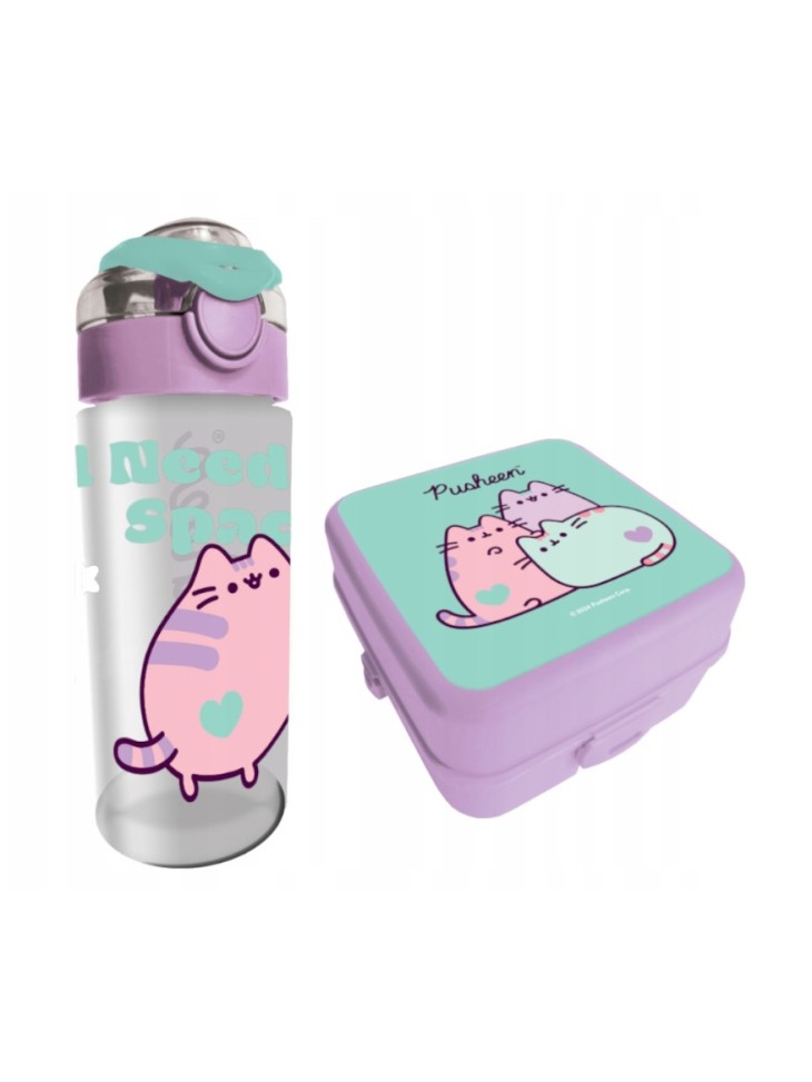 ZESTAW SZKOLNY 5-ELEMENTÓW PUSHEEN VIOLET FIOLET ST. MAJEWSKI