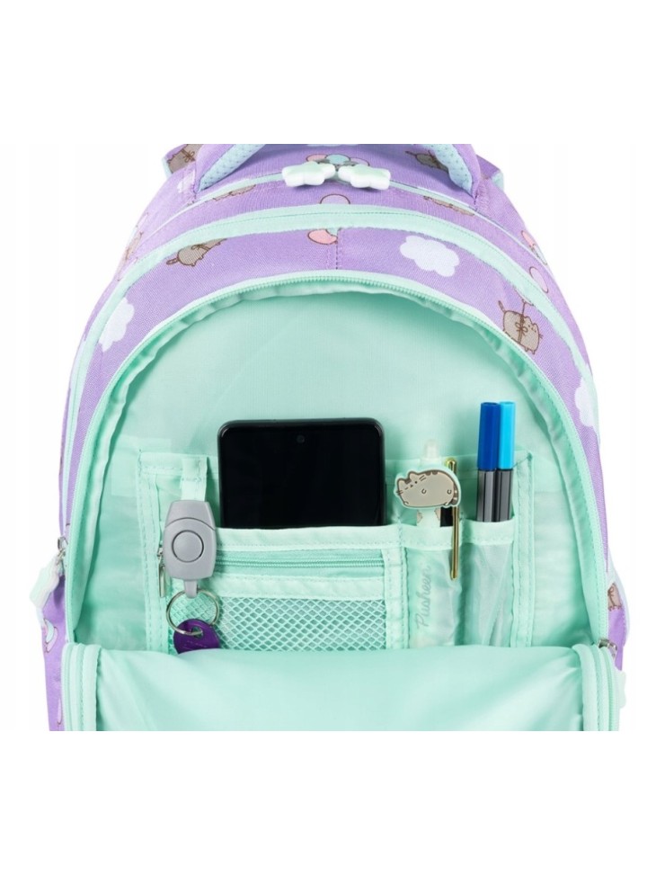 ZESTAW SZKOLNY 5-ELEMENTÓW PUSHEEN VIOLET FIOLET ST. MAJEWSKI